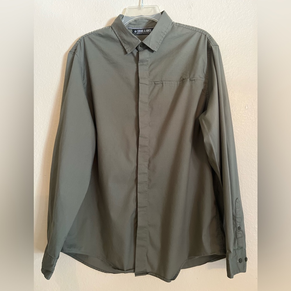 Men’s Button Down Shirt by Stitches and Rivets size XL